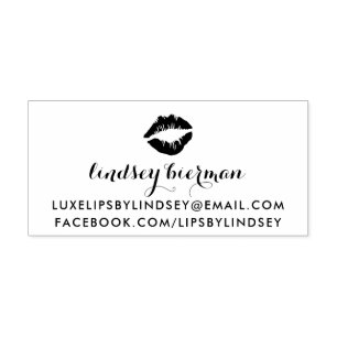 Sealed With a Kiss   Lip Product Distributor Self-inking Stamp