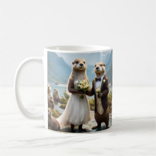 **"Sealed with a Kiss: Otterly in Love"** Coffee Mug