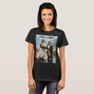 **"Sealed with a Kiss: Otterly in Love"** T-Shirt