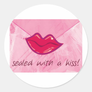 Sealed with a kiss sticker