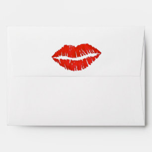 Sealed with a Kiss SWAK Valentine's Day Red Lips Envelopes