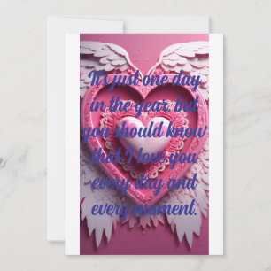 "Sealed with a Kiss – Valentine’s Greeting Card" Holiday Card
