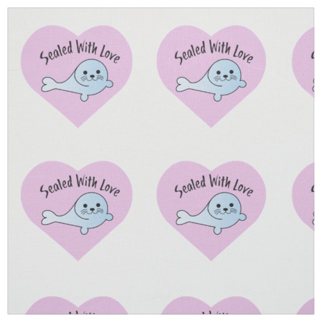 Sealed with Love Seal Fabric (Swatch)