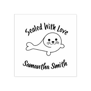 Sealed with Love Seal Rubber Stamp