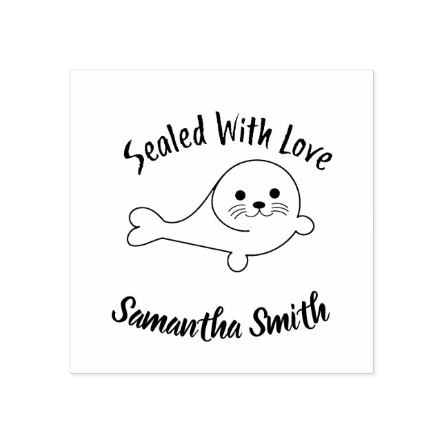 Sealed with Love Seal Rubber Stamp (Imprint)