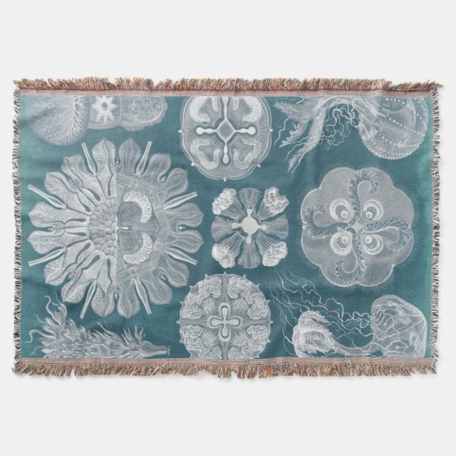 Sealife Blueprint IV Throw Blanket (Front)