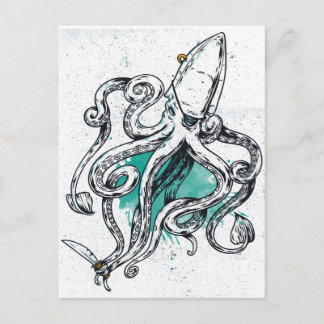 Sealife Octopus Postcard