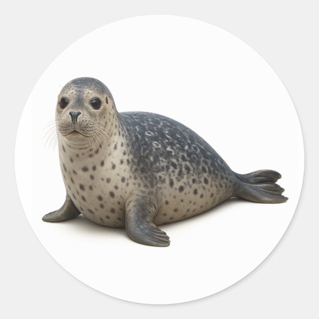 Sealiously Adorable Classic Round Sticker (Front)