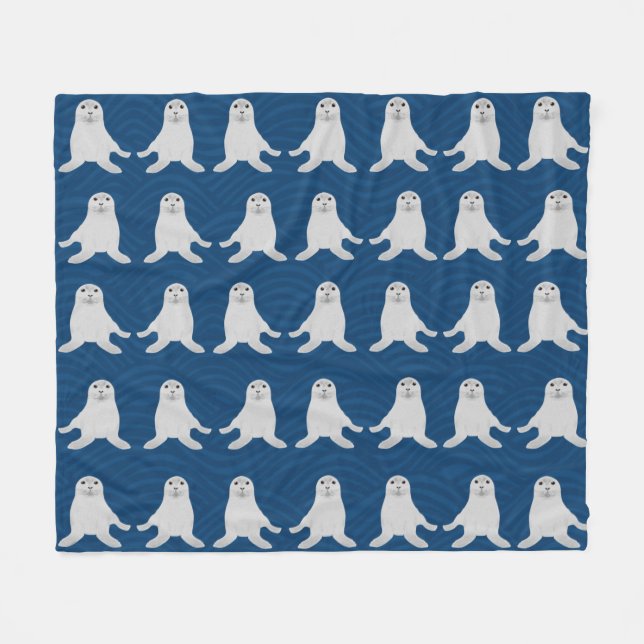 Seals Fleece Blanket (Front (Horizontal))