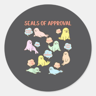 Seals Of Approval Seal Lover Ocean Sea Animal Funn