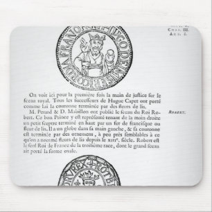 Seals of Hugues Capet and Robert II the Pious Mouse Pad