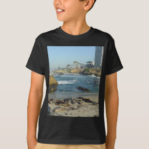 Seals On Sand In La Jolla Cove T-Shirt