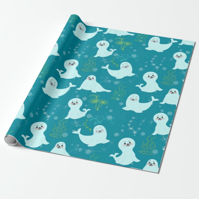 Seals Wrapping Paper (Unrolled)