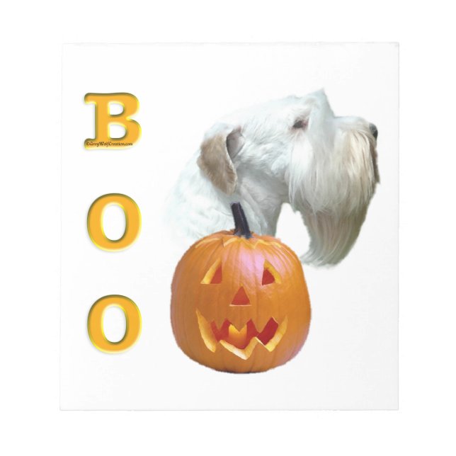 Sealyham Terrier Boo Notepad (Front)