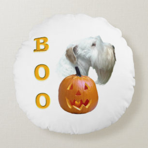 Sealyham Terrier Boo Round Cushion