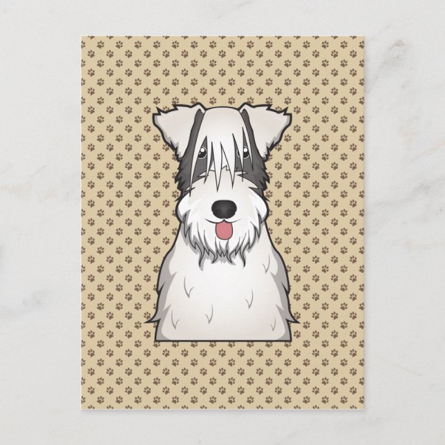 Sealyham Terrier Cartoon Postcard (Front)