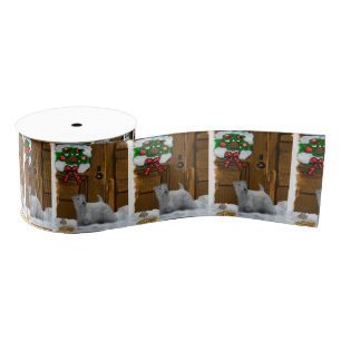 Sealyham Terrier Christmas Grosgrain Ribbon