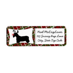 Sealyham Terrier Christmas Return Address Label