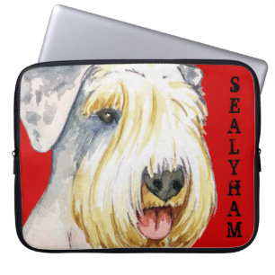 Sealyham Terrier Colour Block Laptop Sleeve