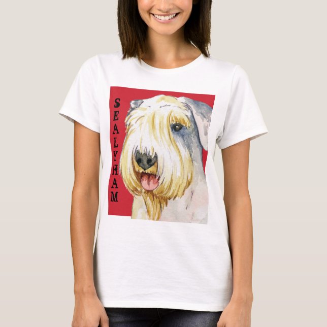Sealyham Terrier Colour Block T-Shirt (Front)