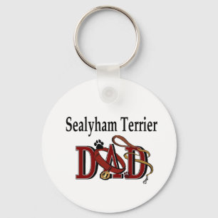 Sealyham Terrier Dad Gifts Key Ring