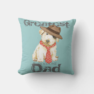 Sealyham Terrier Dad Throw Pillow