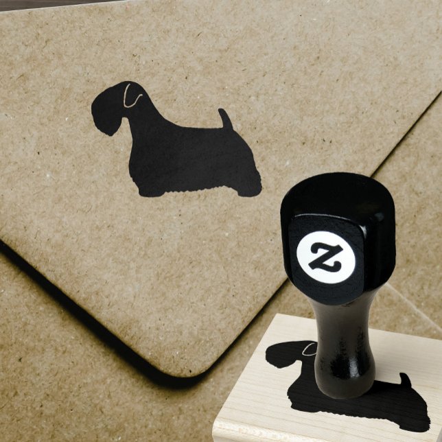 Sealyham Terrier Dog Breed Silhouette Rubber Stamp (Creator Uploaded)