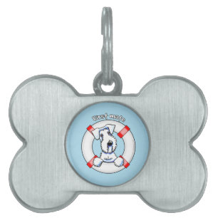 Sealyham Terrier First Mate Pet Name Tag