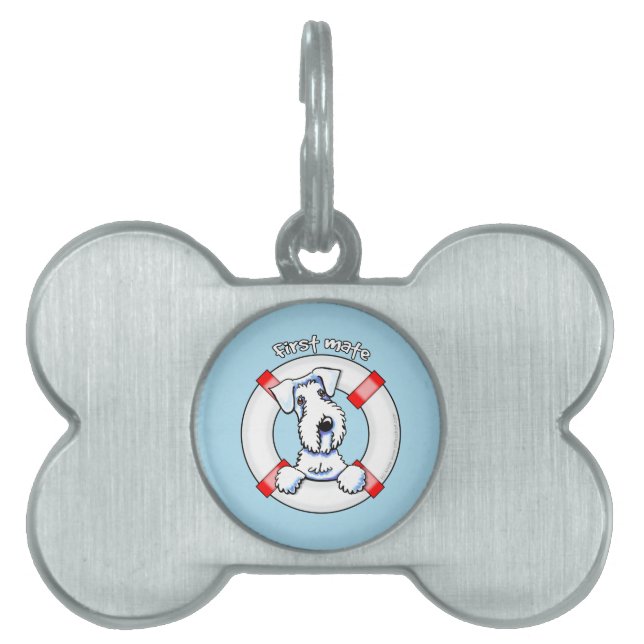 Sealyham Terrier First Mate Pet Name Tag (Front)