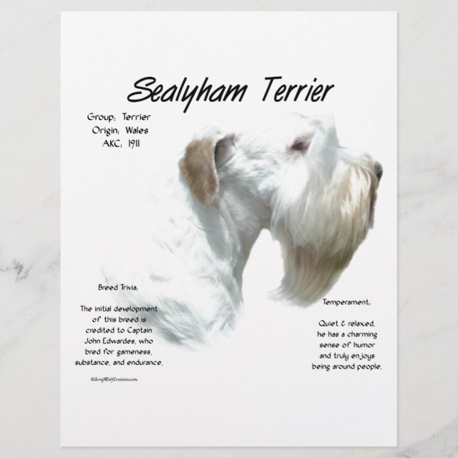 Sealyham Terrier History (Front)