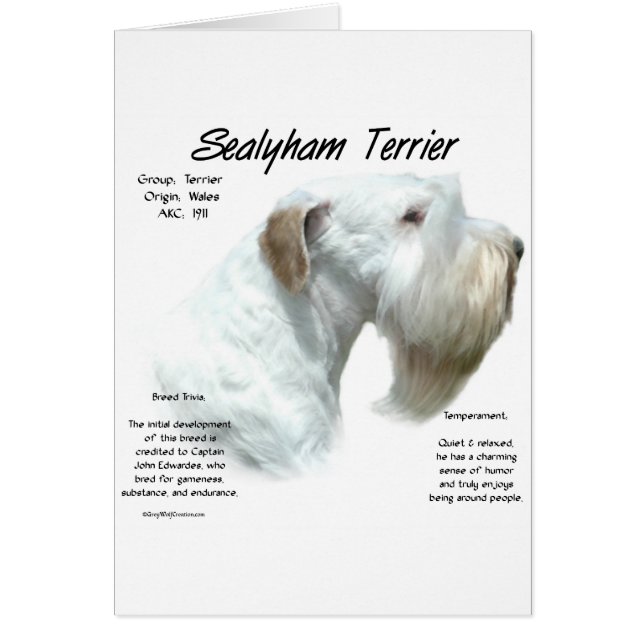 Sealyham Terrier History Design (Front)