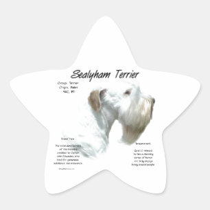 Sealyham Terrier History Star Sticker