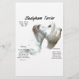 Sealyham Terrier History Stationery
