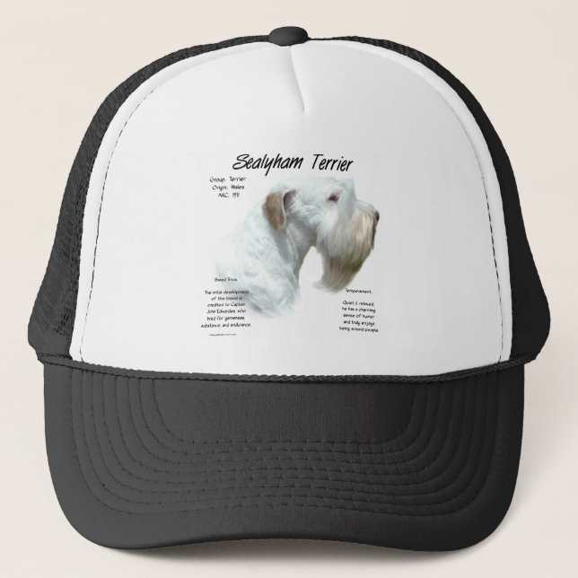 Sealyham Terrier History Trucker Hat (Front)