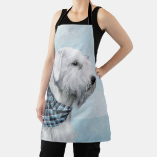 Sealyham Terrier Painting - Cute Original Dog Art Apron