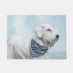 Sealyham Terrier Painting - Cute Original Dog Art Doormat