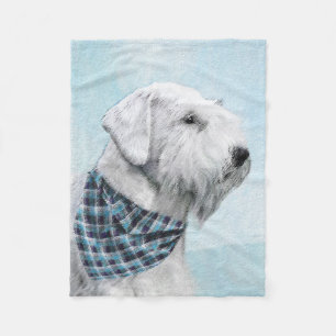 Sealyham Terrier Painting - Cute Original Dog Art Fleece Blanket
