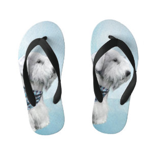 Sealyham Terrier Painting - Cute Original Dog Art Kid's Thongs