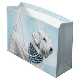 Sealyham Terrier Painting - Cute Original Dog Art Large Gift Bag