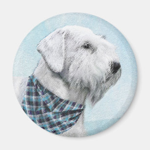 Sealyham Terrier Painting - Cute Original Dog Art Magnet