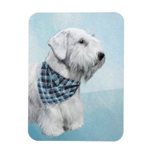 Sealyham Terrier Painting - Cute Original Dog Art Magnet