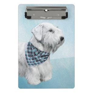 Sealyham Terrier Painting - Cute Original Dog Art Mini Clipboard