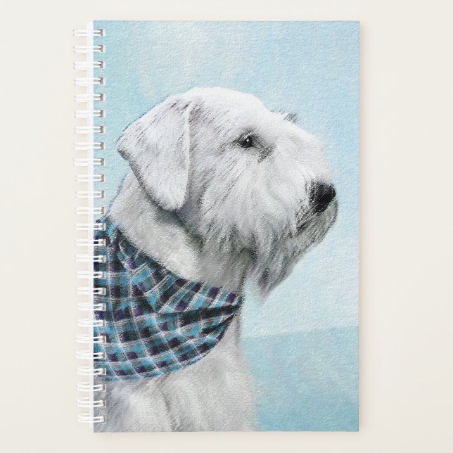 Sealyham Terrier Painting - Cute Original Dog Art Planner (Front)