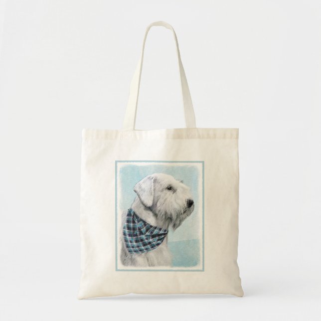 Sealyham Terrier Painting - Cute Original Dog Art Tote Bag (Front)