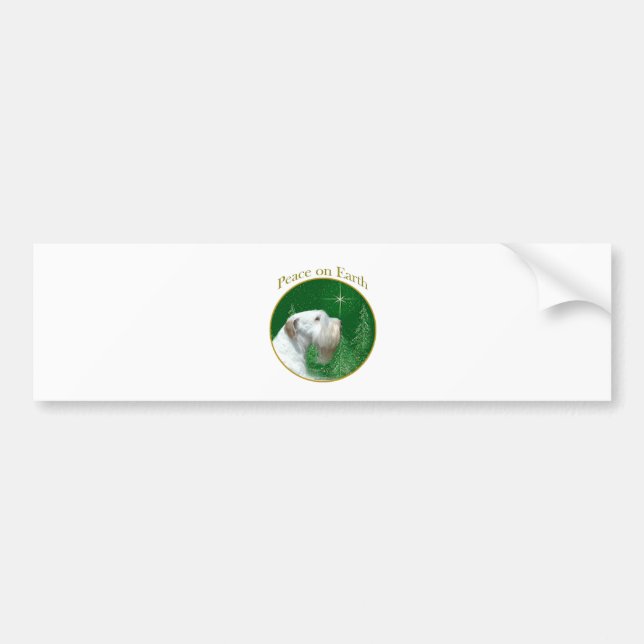 Sealyham Terrier Peace on Earth Bumper Sticker (Front)