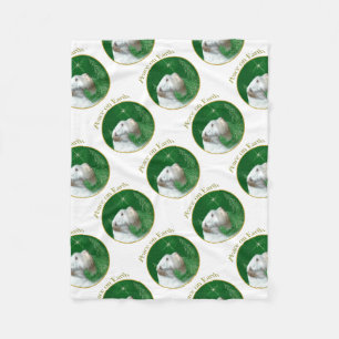 Sealyham Terrier Peace on Earth Fleece Blanket