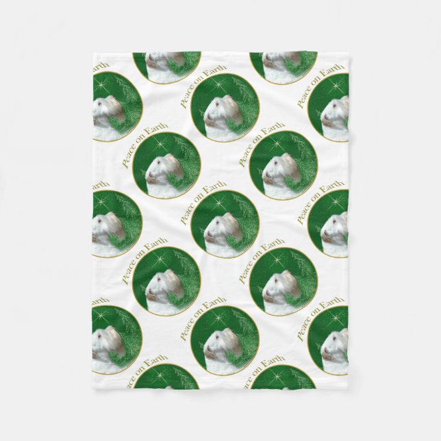 Sealyham Terrier Peace on Earth Fleece Blanket (Front)