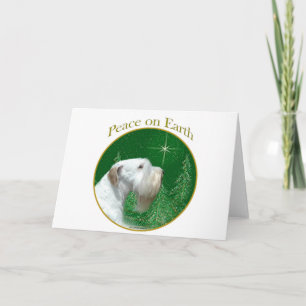 Sealyham Terrier Peace on Earth Holiday Card