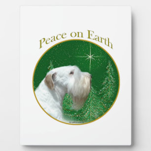 Sealyham Terrier Peace on Earth Plaque