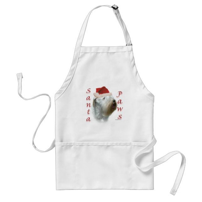 Sealyham Terrier Santa Paws Standard Apron (Front)